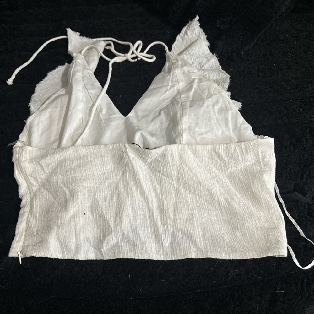 Zara Cream Halter Top